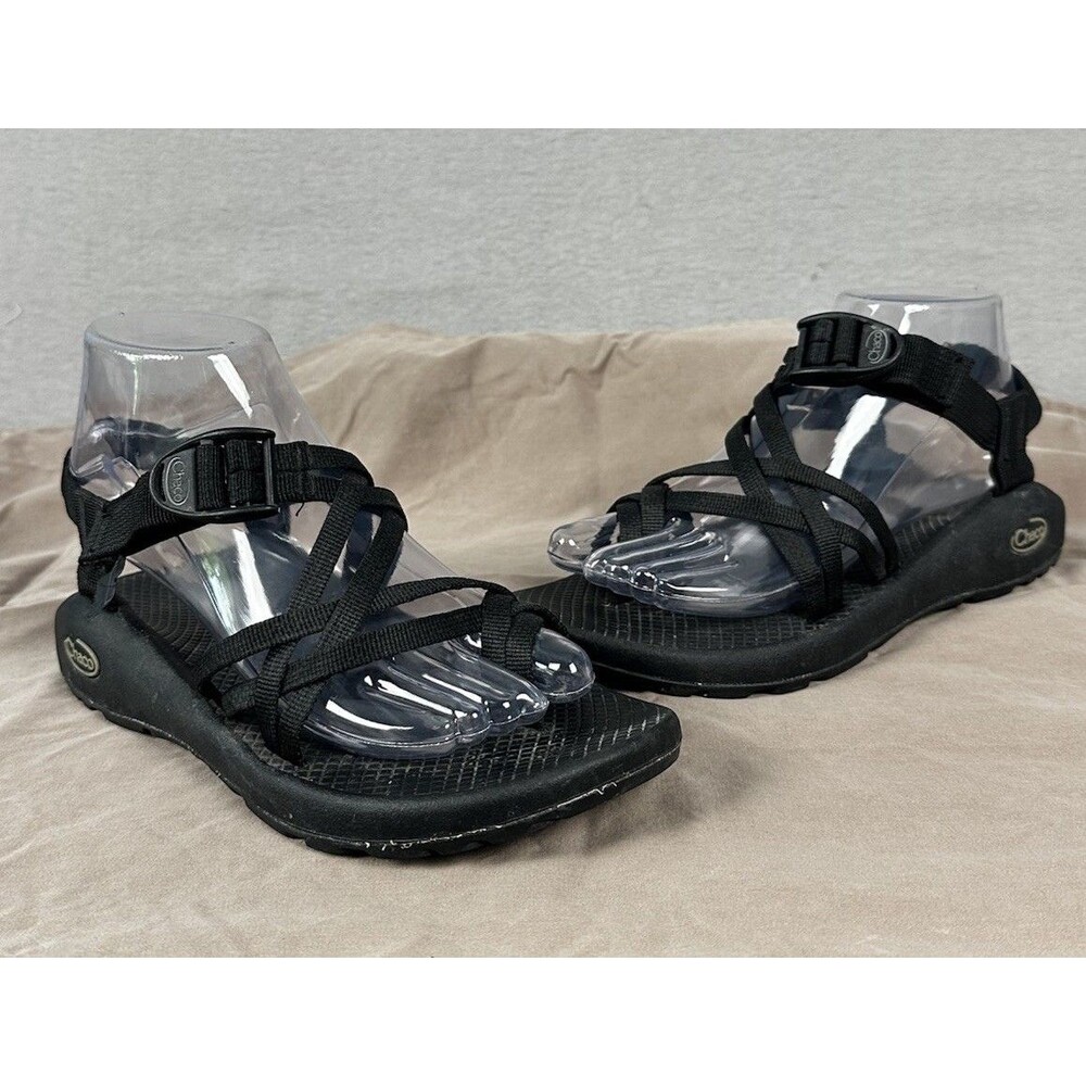 Chaco ZX/2 Cloud Dual Strap Sandals Black Women's Sz 8 Hiking Watersport Gorp